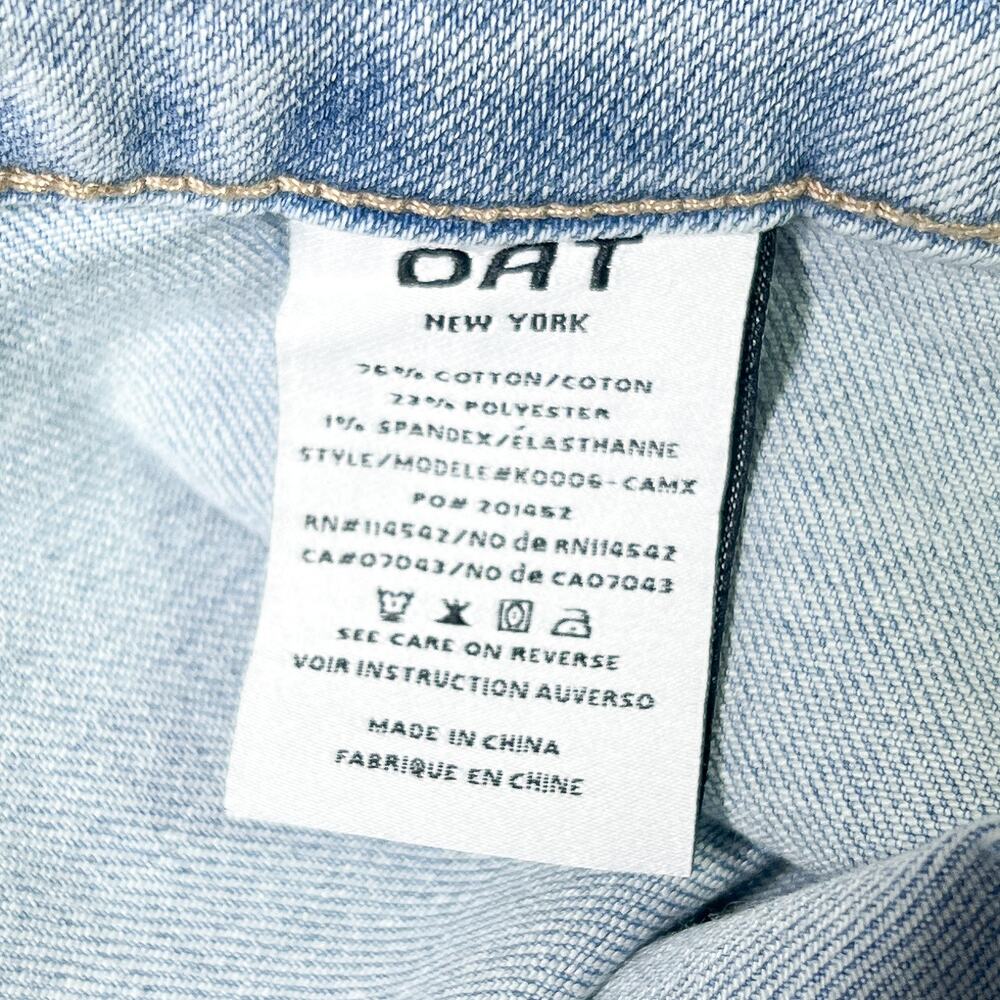 Oat New York Denim Button Up Maxi Skirt Blue Boho Teacher Peasant Academia NWT - Picture 7 of 7